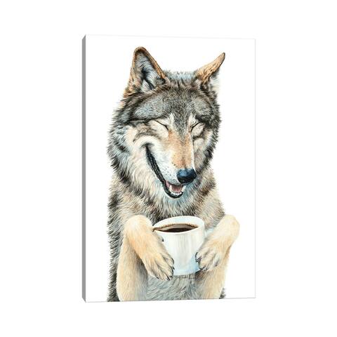 iCanvas "Coffee In The Moonlight" by Holly Simental Canvas Print