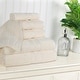 preview thumbnail 50 of 55, Superior Cotton Quick-Drying 6 Piece Highly Absorbent Towel Set Ivory