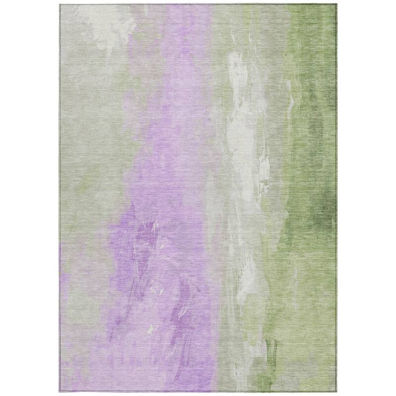 HomeRoots Abstract Transitional Rectangle Outdoor Rug