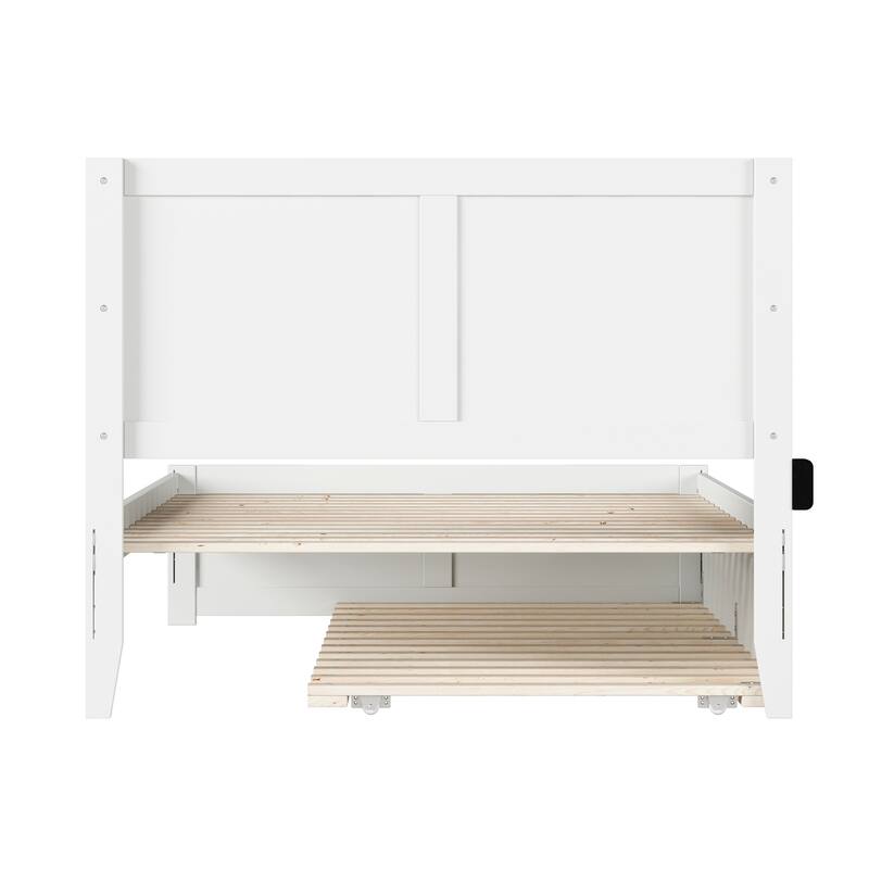 AFI, Canyon Platform Bed with Matching Footboard & Trundle