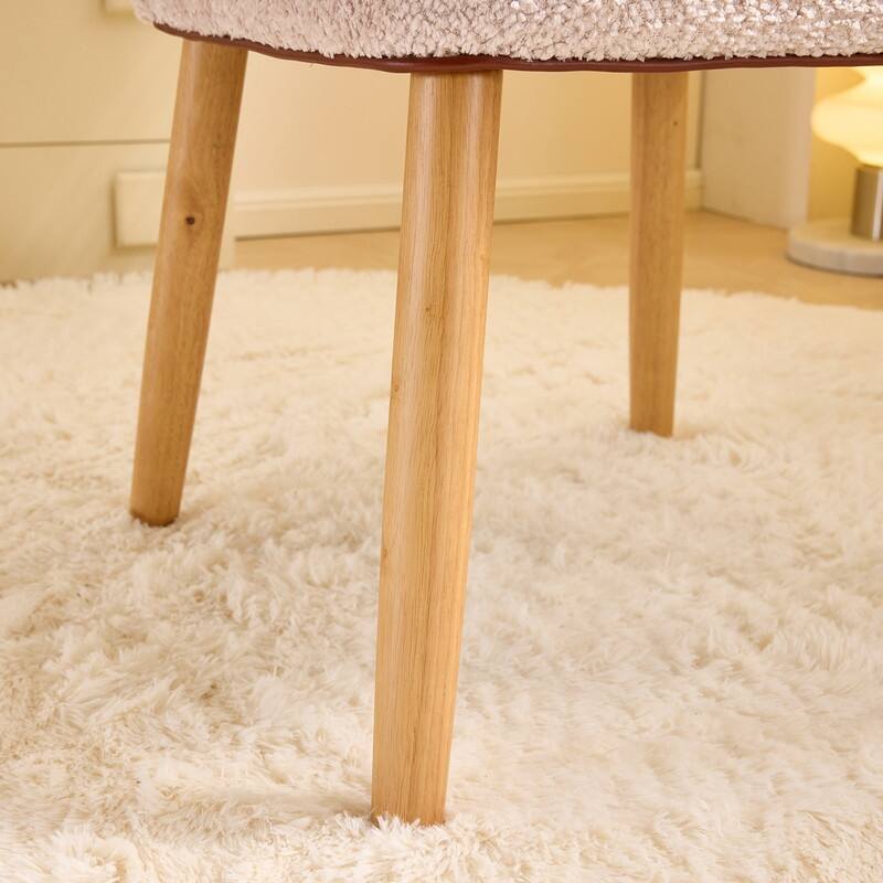 Modern Curved Back Accent Chair