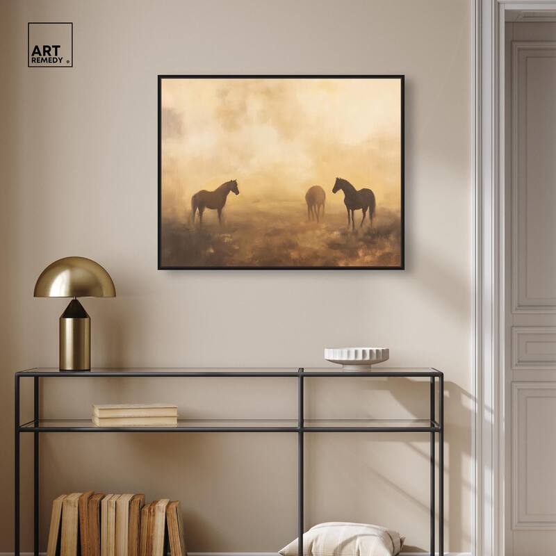 Equine Trio Canvas by Art Remedy