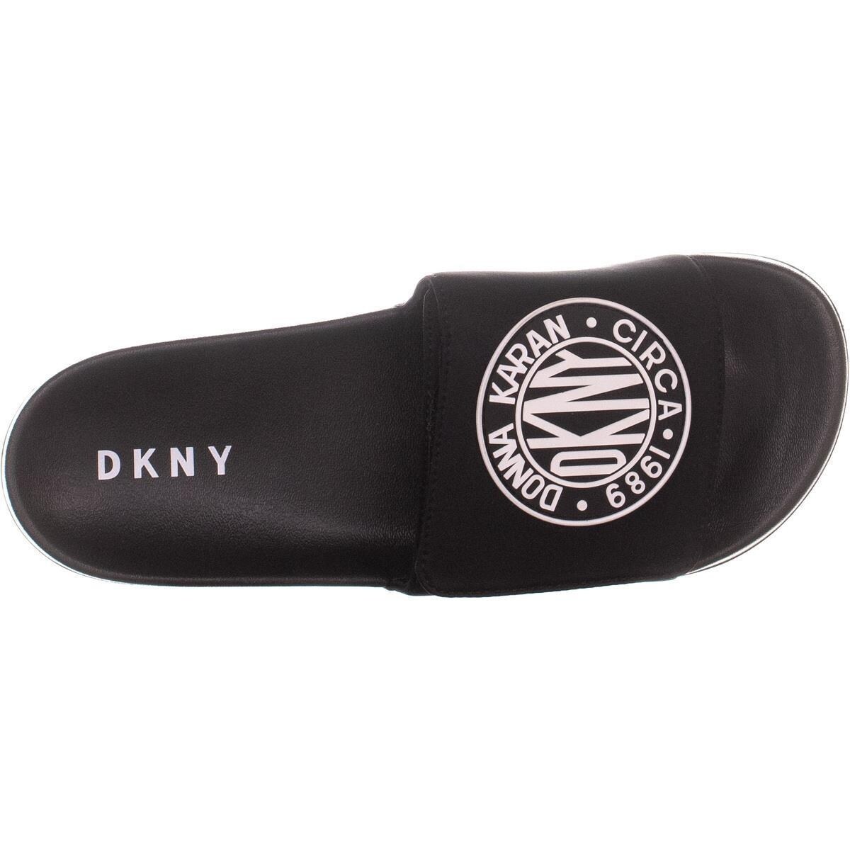 dkny slides black
