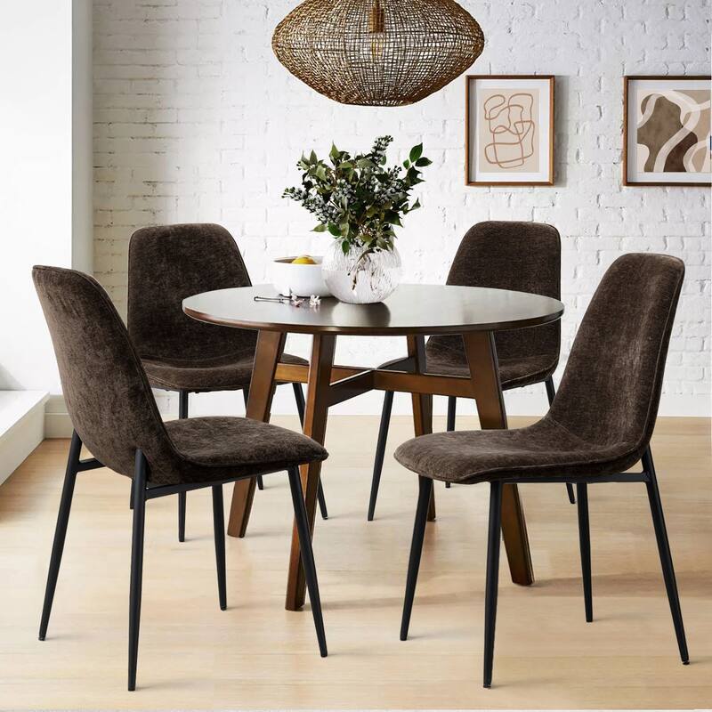 Upholstered Side Chair (Set of 4) - Brown