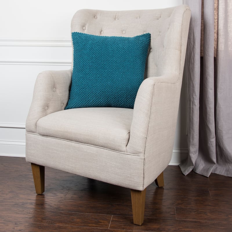 Rizzy Home Cotton Nubby Woven Throw Pillow Cover