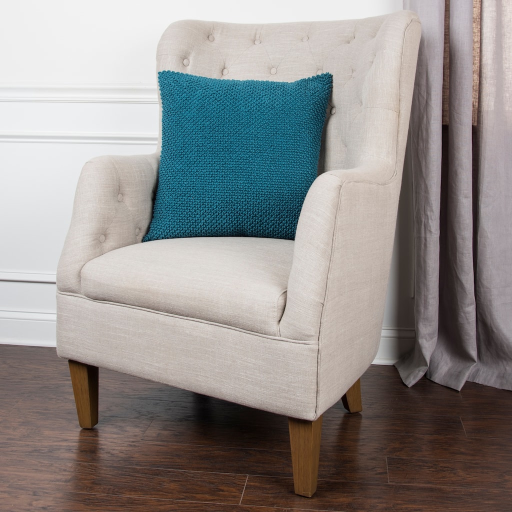 Rizzy Home Cotton Nubby Woven Throw Pillow Cover