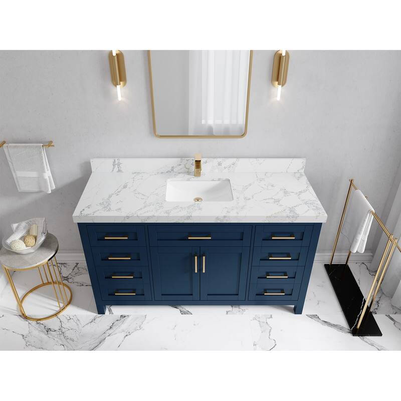 Willow Collections 60 in. W x 22 in. D Cambridge Single Sink Bathroom Vanity with Countertop