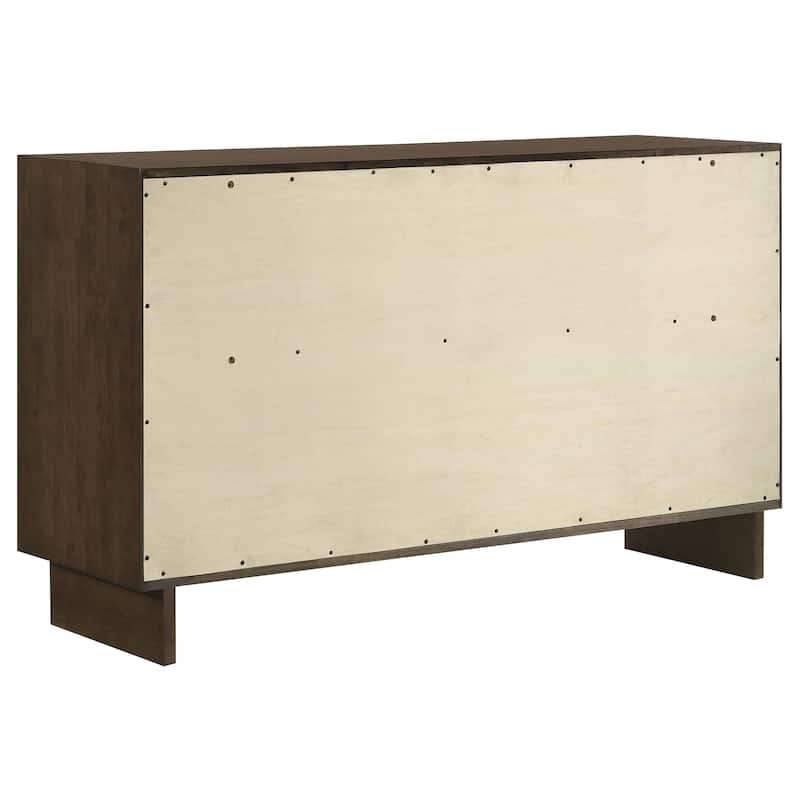 Hemlock Warm Brown 6-drawer Dresser Cabinet