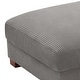 preview thumbnail 26 of 94, Modern Oversized striped Corduroy Ottoman