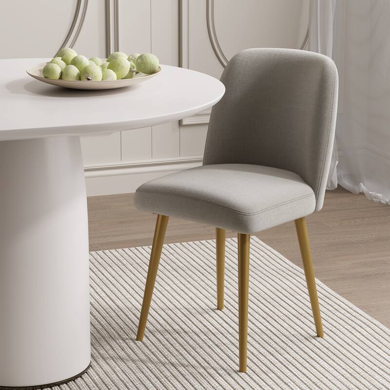 Lumioca Courtelle Upholstered Modern Dining Chairs Set of 2