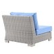 preview thumbnail 40 of 41, Conway Outdoor Patio Wicker Rattan 5-Piece Sectional Sofa Furniture Set