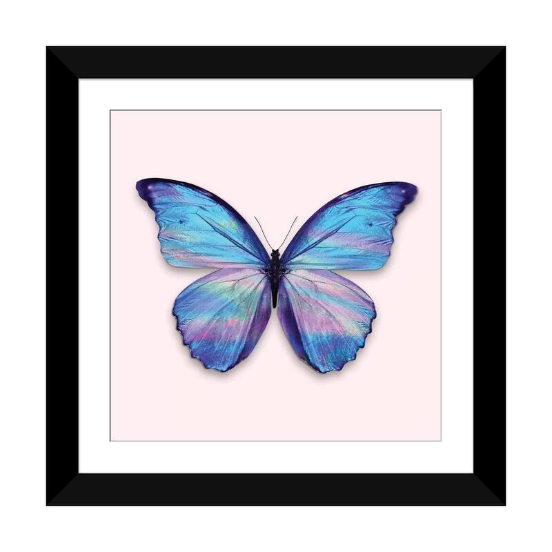 iCanvas "Holographic Butterfly" by Jonas Loose PFA - Black - 24x24x1