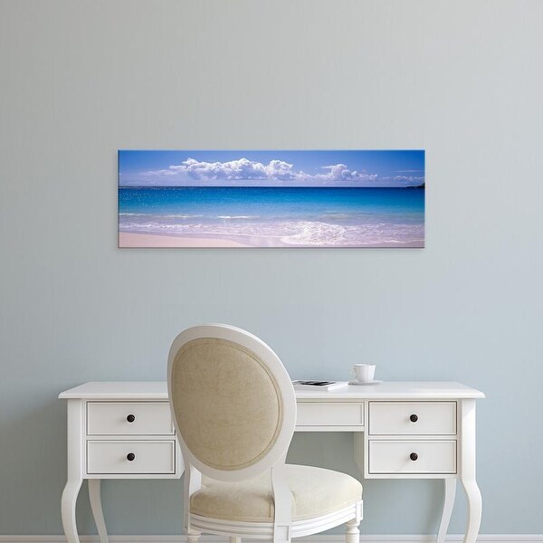 Easy Art Prints Panoramic Images's 'Clouds over sea, Caribbean Sea, Vieques, Puerto Rico' Premium Canvas Art