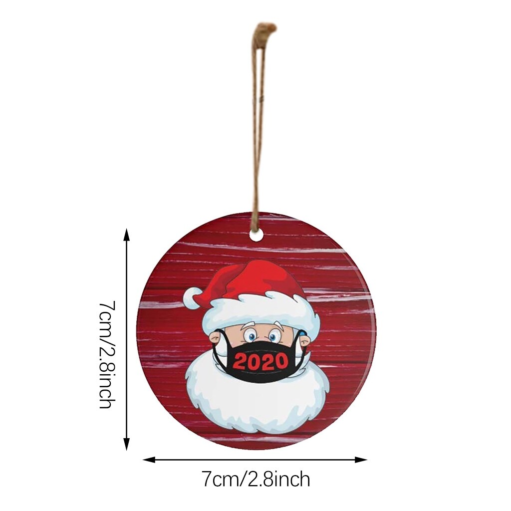 Shop 30pc Christmas Santa Wearing A Face Mask Decorate Christmas Tree 5 91x1 97x1 18 Inch Overstock
