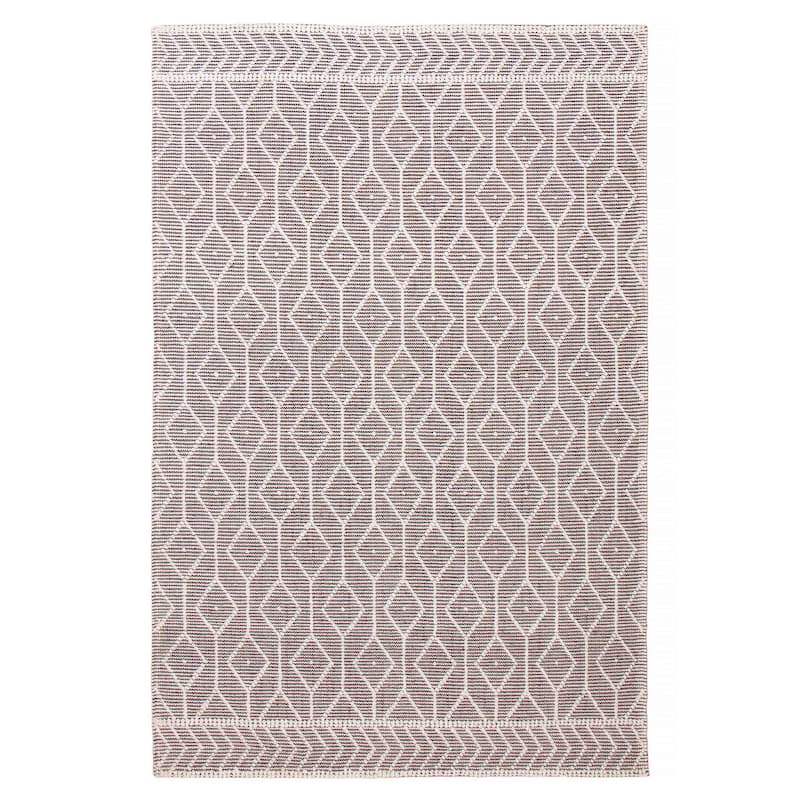 ECARPETGALLERY Braid weave Sienna Grey Wool Rug - 6'1 x 9'1 - Dark Grey - 6'1 x 9'1