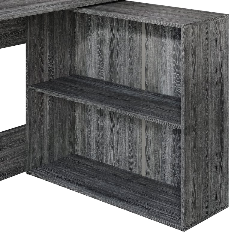 CraftPorch Contemporary L-Shape Writing Desk with Cabinet