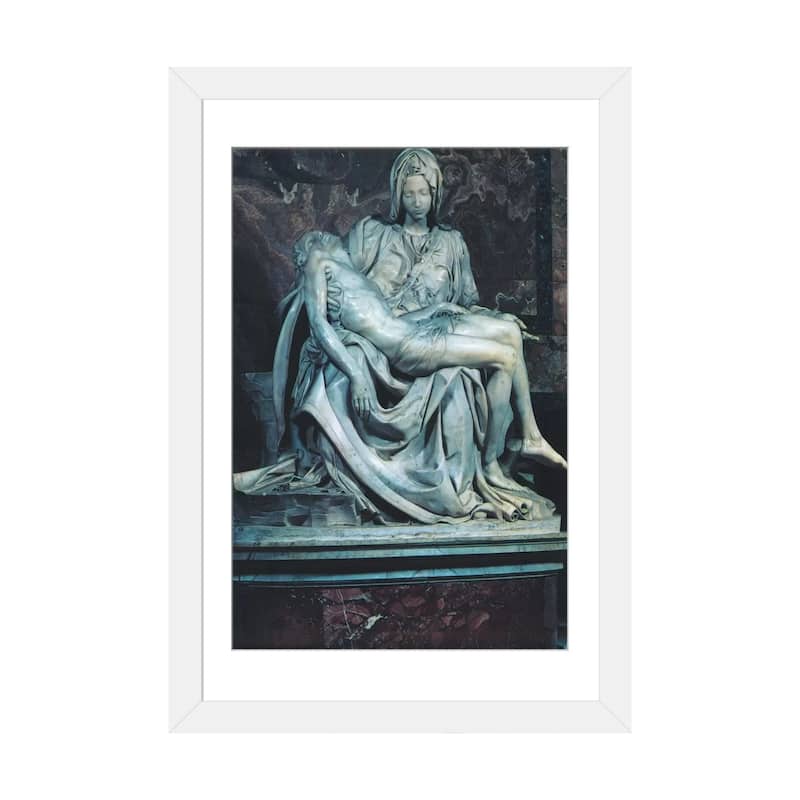 iCanvas "Pieta" by Michelangelo - White - 32x24x1