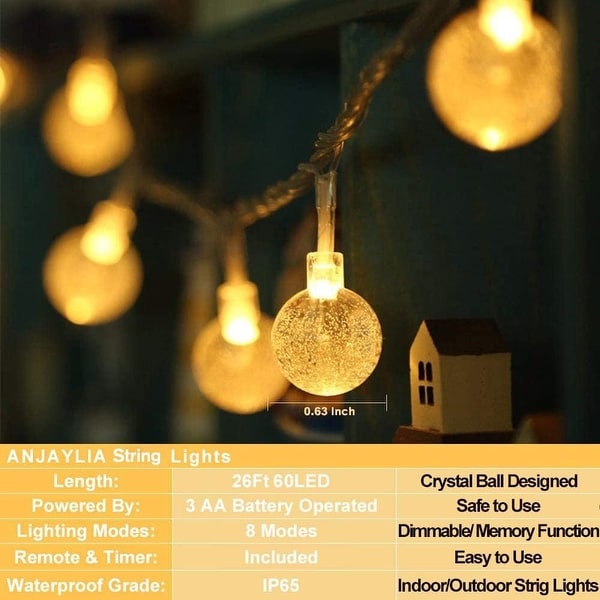 Waterproof outdoor battery fairy lights best sale