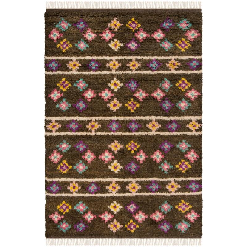 SAFAVIEH Hand-knotted Kenya Ivan Southwestern Tribal Wool Rug