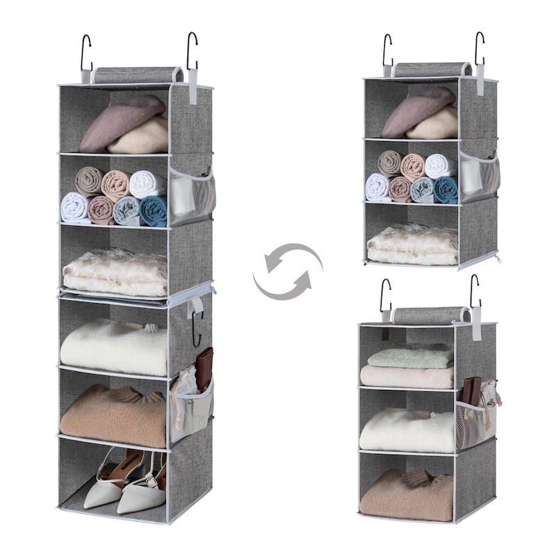 StorageWorks 6-Tier Detachable Hanging Closet Organizer