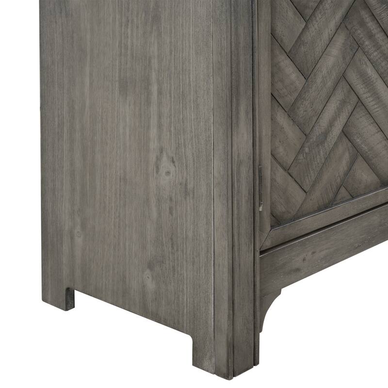 40" Modern Console Table Sofa Table for Living Room with 2 Shelves