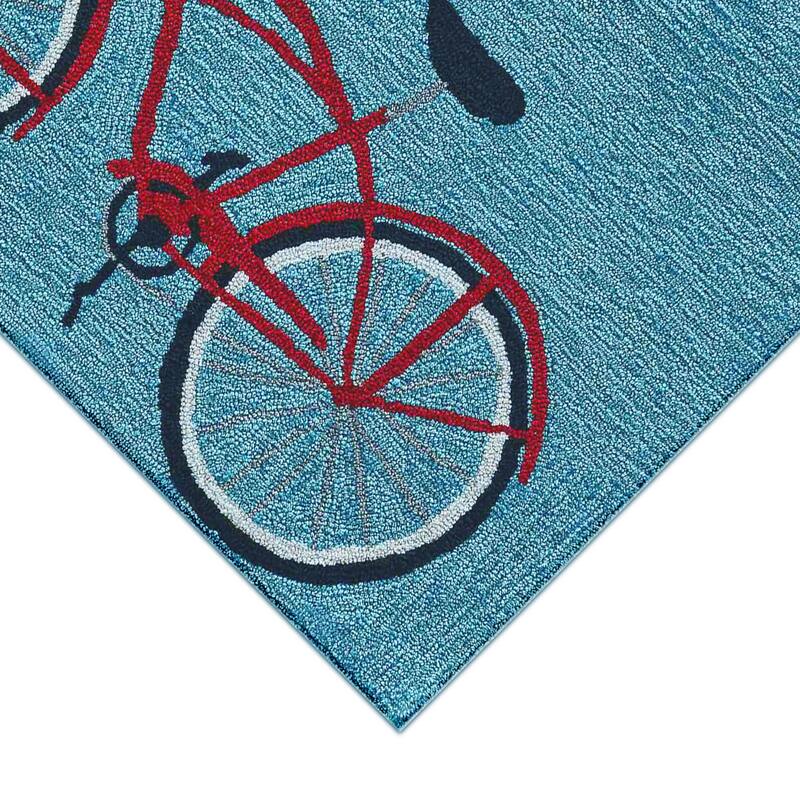 Liora Manne Frontporch Bike Ride Indoor/Outdoor Rug - 2'6" x 4'