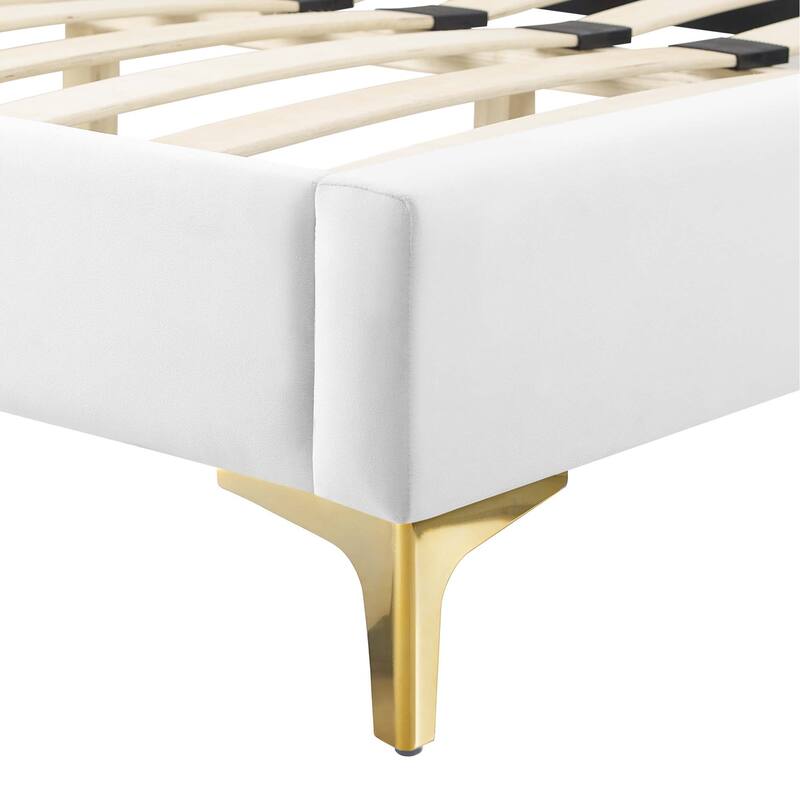 Alexandria Tufted Performance Velvet King Platform Bed
