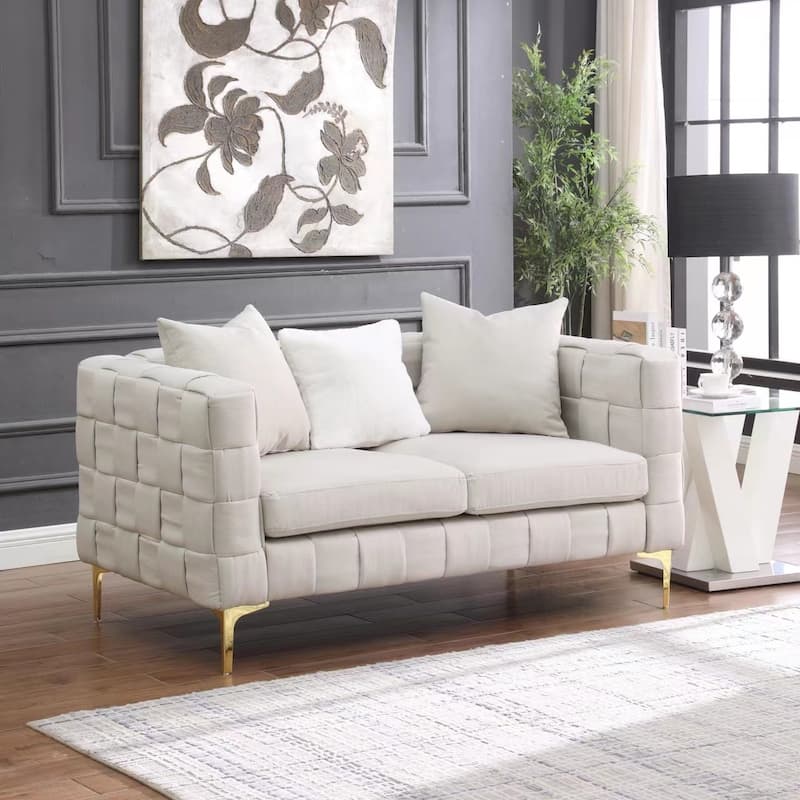 2052 LIGHT BEIGE 2S weave sofa ,contemporary new concept sofa.handcrafted weave sofa