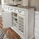 preview thumbnail 7 of 5, Magnolia Manor Antique White Weathered Bark Hall Buffet