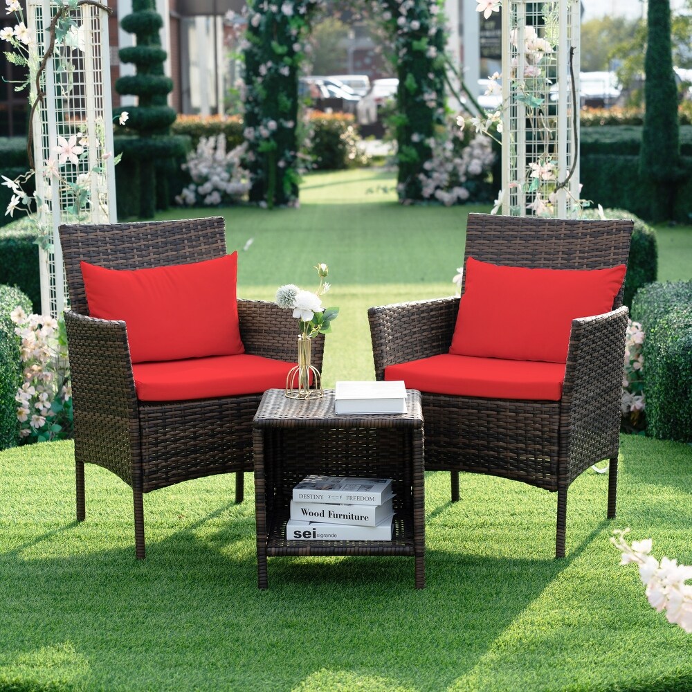 Red wicker chair 2025