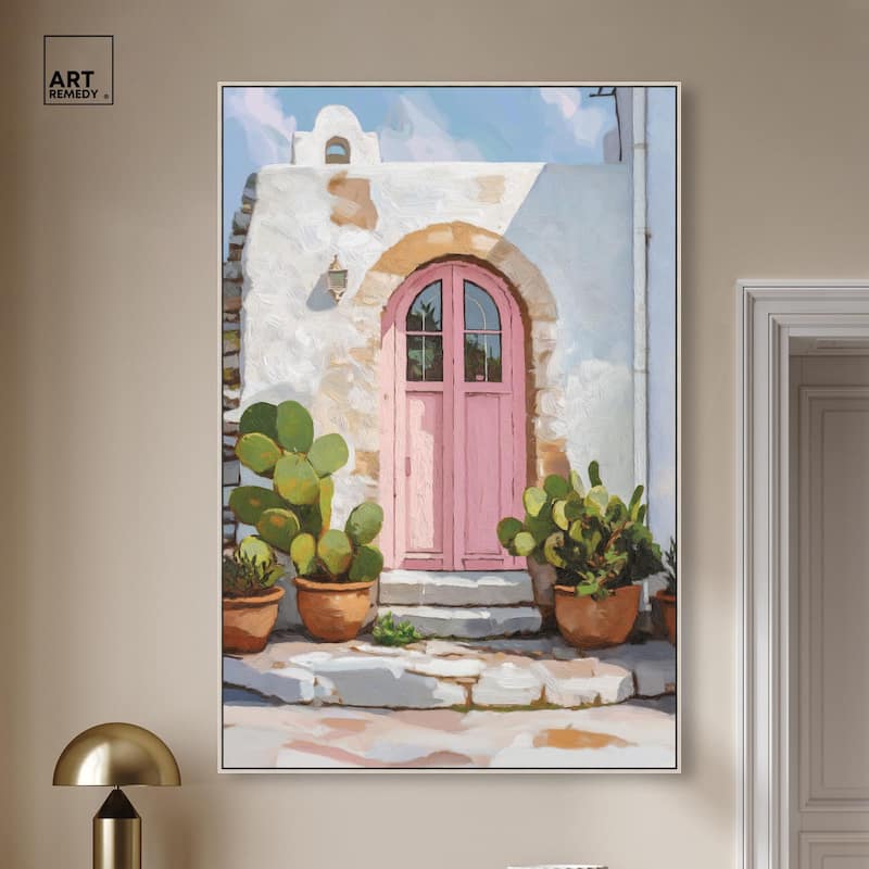 Pink Door I Canvas by Art Remedy