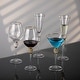 preview thumbnail 17 of 23, Premium Clear Stem Crystal Martini Glasses with Rim and Diamond-like Rhinestones, Elegant 10oz Glassware Set for Cosmopolitan