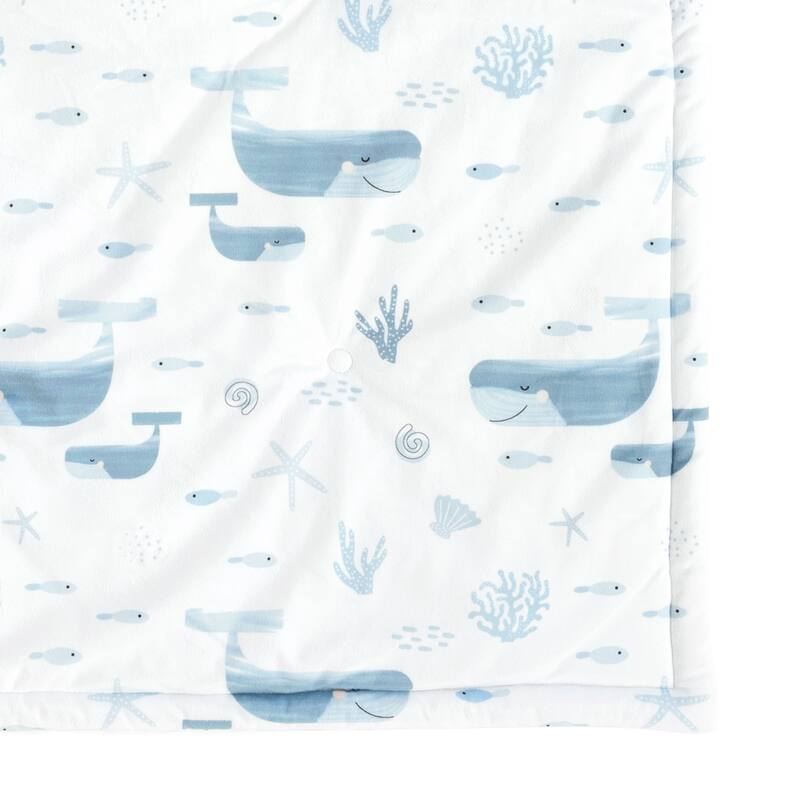 Lush Decor Seaside Baby Square With Border Play Mat