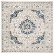 preview thumbnail 9 of 12, SAFAVIEH Madison Jiska Vintage Boho Oriental Rug 5'1" Square - Ivory/Blue - Square