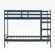preview thumbnail 7 of 77, Walker Edison Simple Solid Wood Twin Over Twin Bunk Bed