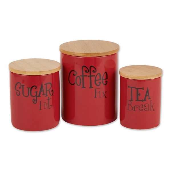 Buy Red Kitchen Canisters Online at Overstock | Our Best ...