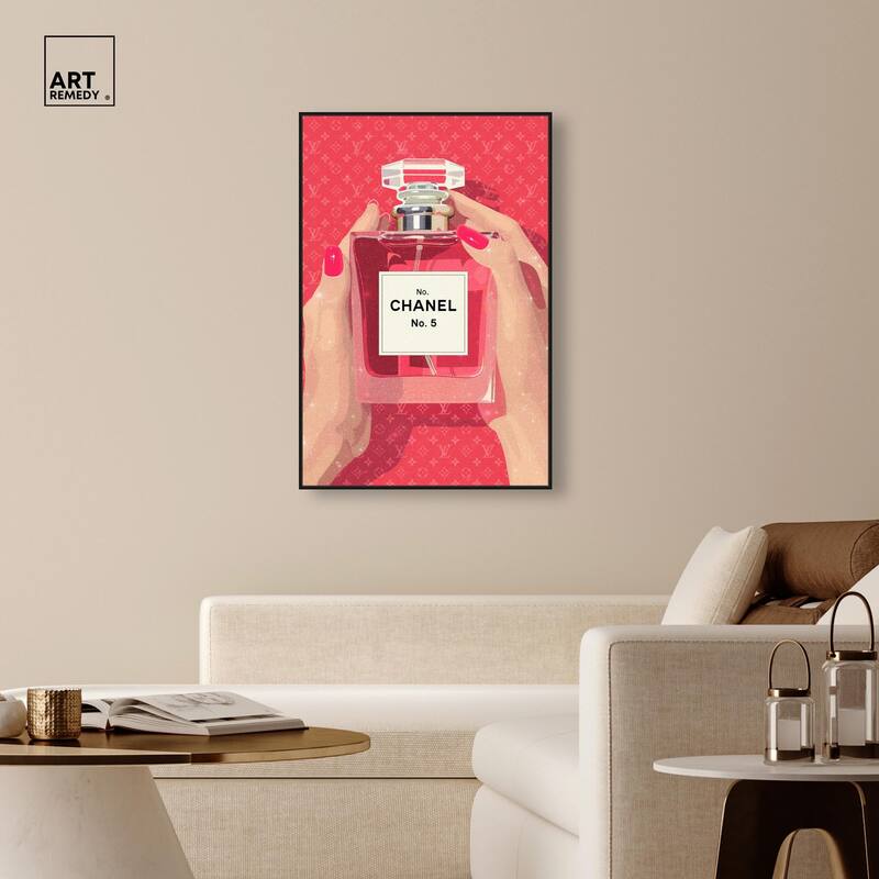Perfume in Hands Canvas by Art Remedy