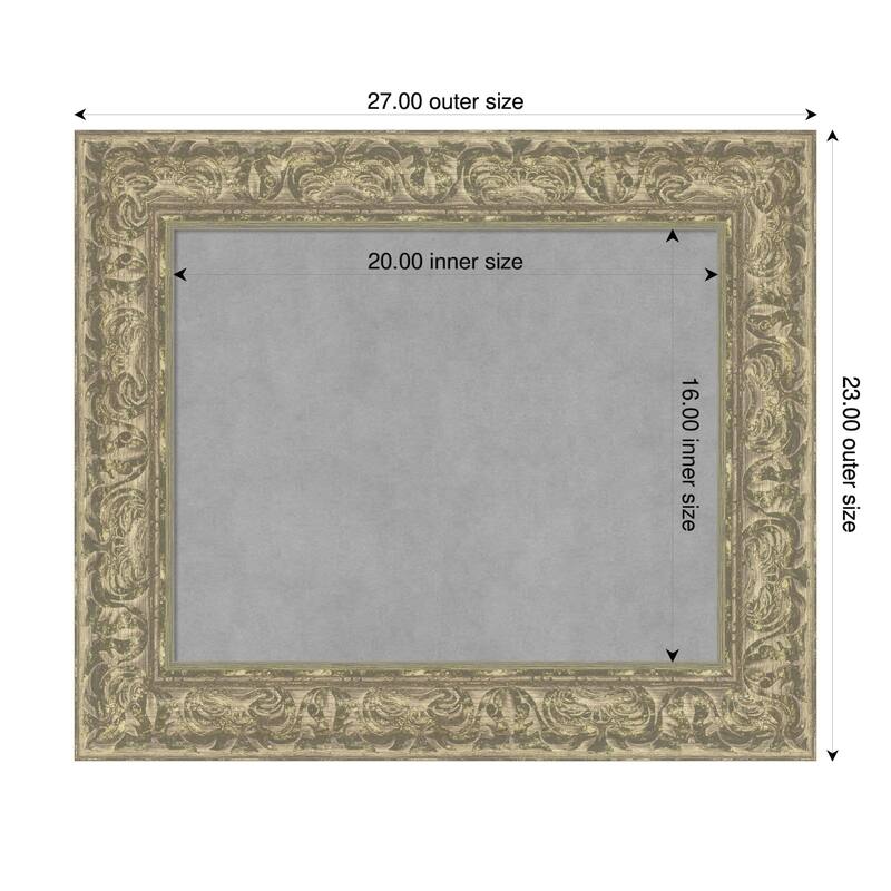 Amanti Art Luxe Antique Silver Framed - 27 x 23 in