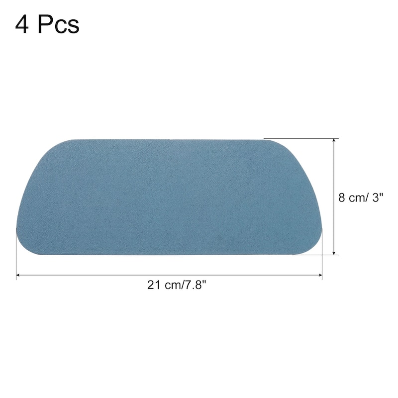 Refrigerator Drip Catcher 7.8 x 3 Inch Trapezoid Drip Tray, Navy Blue - Navy Blue - 4 Pcs