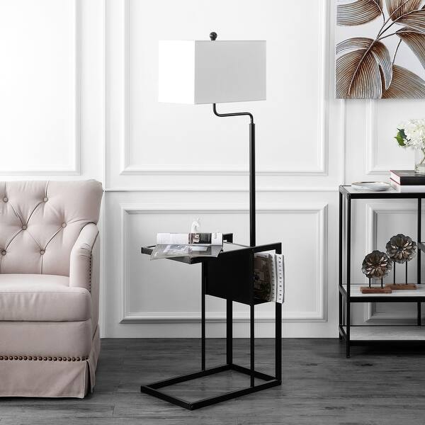 Safavieh Lighting Janson Tray Table 59 Inch Led Floor Lamp 20 W X 12 8 L X 59 H On Sale Overstock 31634066