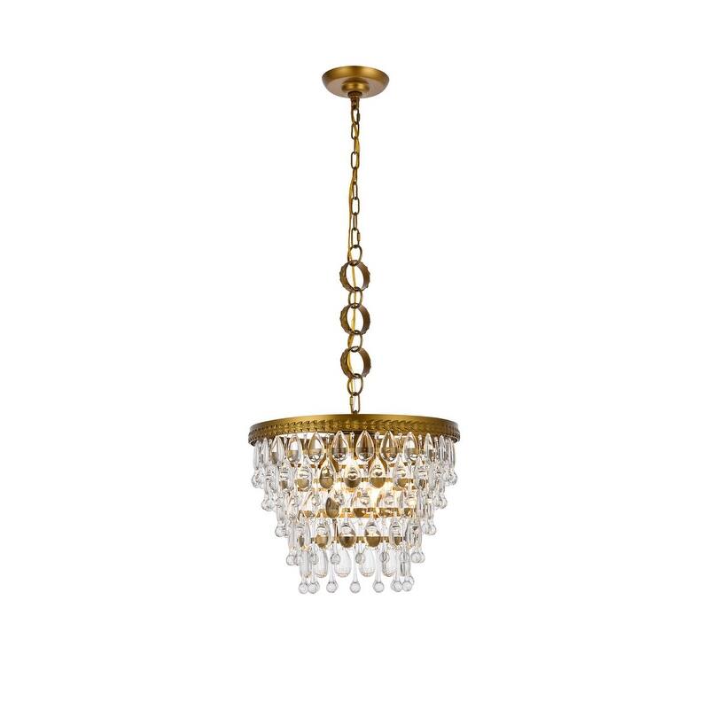 Nova 4 Light Pendant - 16 Inch - Brass