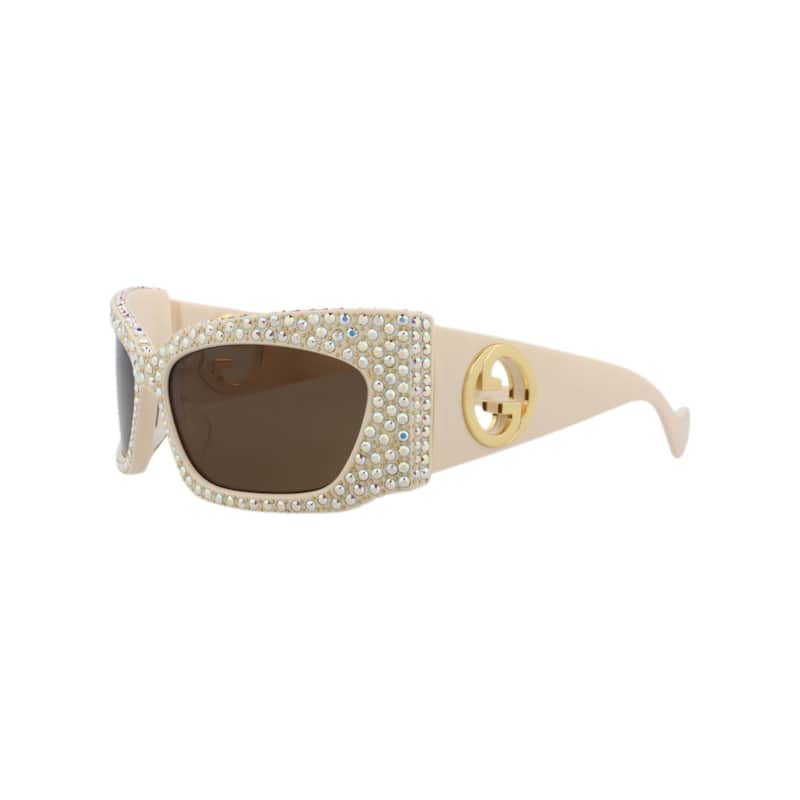 Gucci Shield-Frame Recycled Acetate Sunglasses