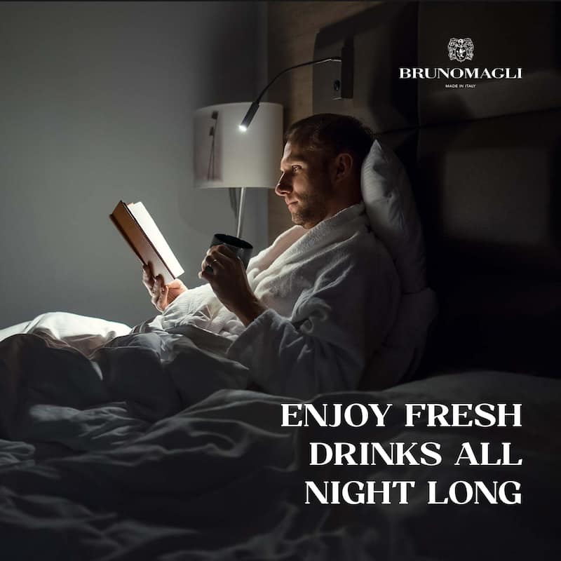 Bruno Magli Ribbed Carafe with Tumbler Lid - 28 oz