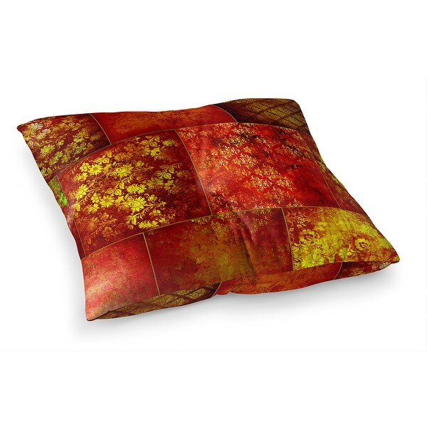 gold floor pillow