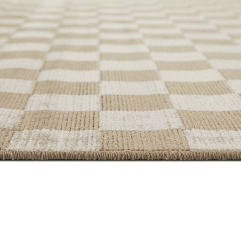 Adelaide Recycled Checkered Area Rug