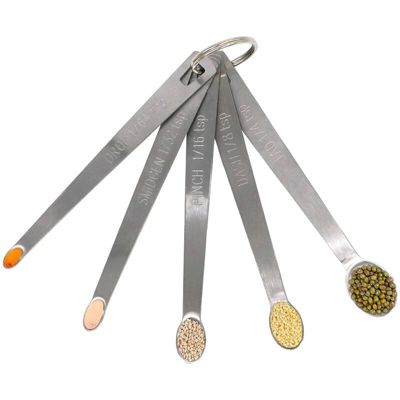 Stainless Steel Mini Measuring Spoons Set of 5