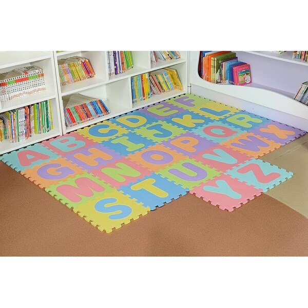 26 Piece Set Large Alphabet Foam Educational Learning Colorful Puzzle Tiles Mat Set Multicolor 26 Pieces On Sale Bed Bath Beyond 40730154