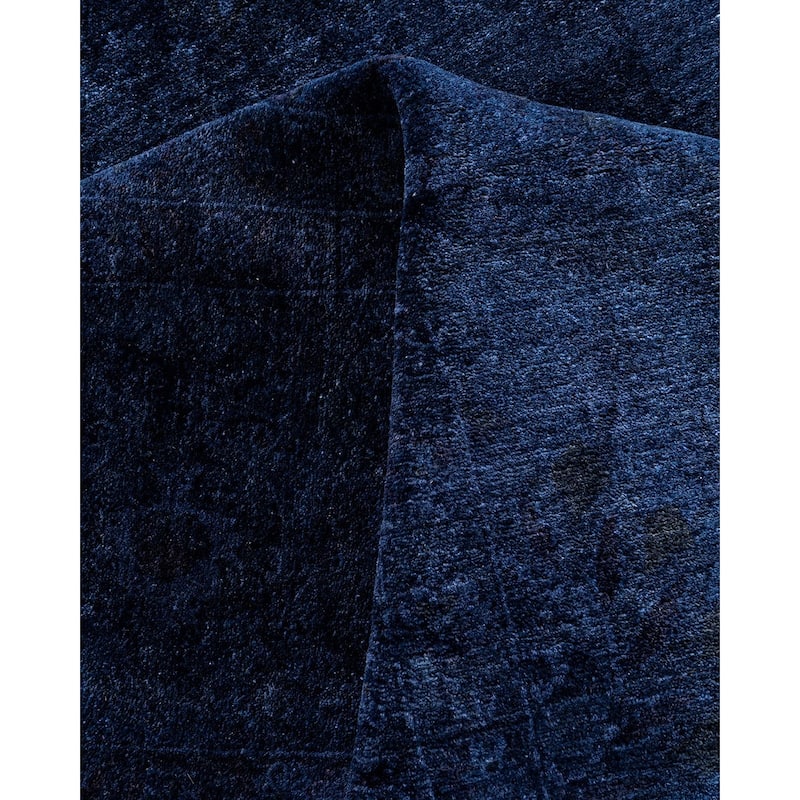 Contemporary Overdyed Wool Hand Knotted Area Rug - 6' 0" x 9' 0"