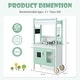 preview thumbnail 4 of 7, Double-sided Pretend Play Kitchen with Remote Control and LED Light Bars-Green - 27.5" x 15.5" x 47"