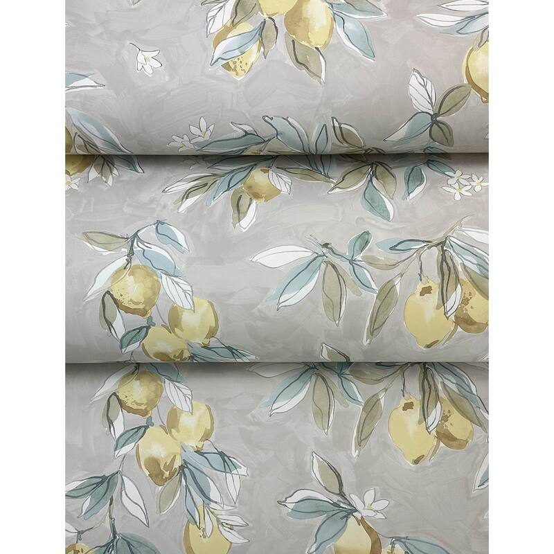 Chesapeake Lemonade Charcoal Citrus Wallpaper